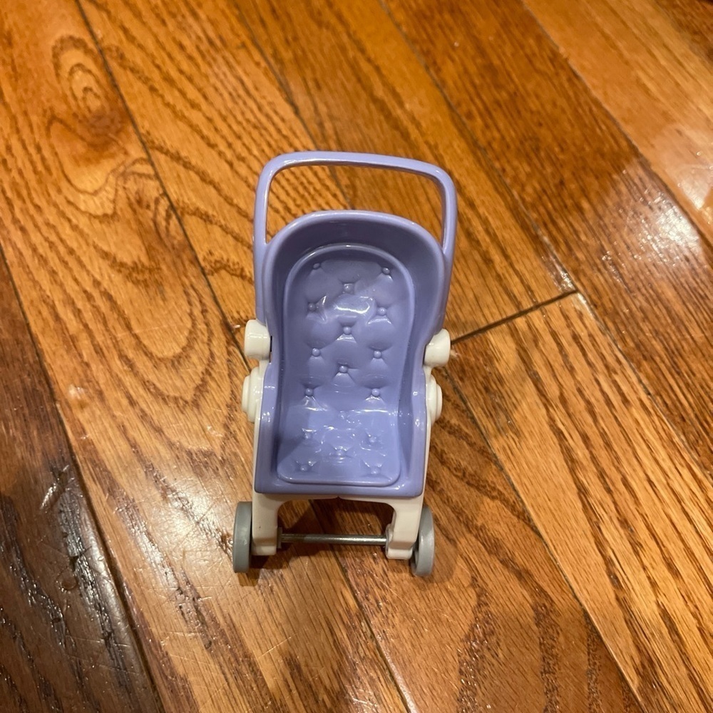 Vintage fisher price loving family fold up stroller. 1998